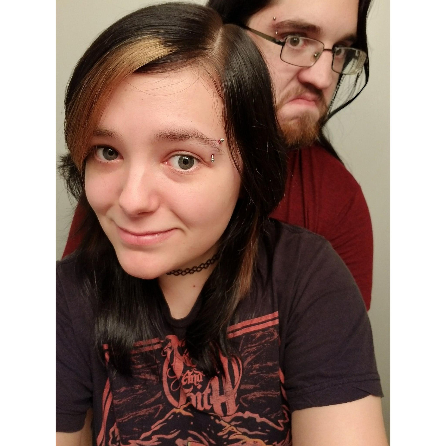 Our first (and only) matching piercing together. 🖤