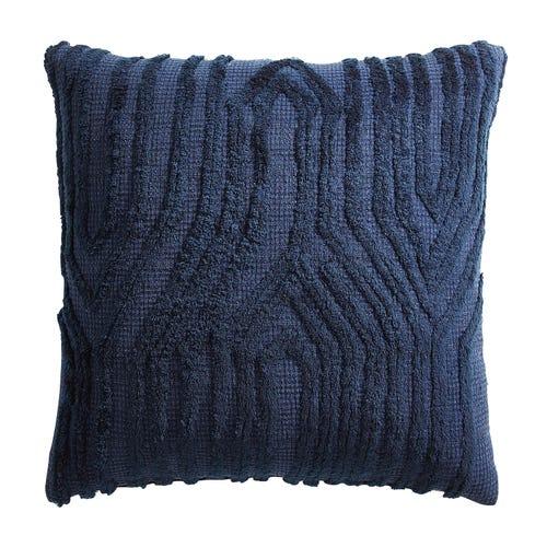 Textured Chevron Navy Pillow
