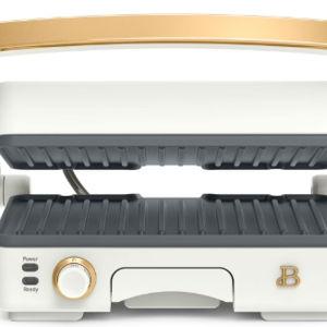 Beautiful 2-in-1 Panini Press & Grill, White Icing by Drew Barrymore
