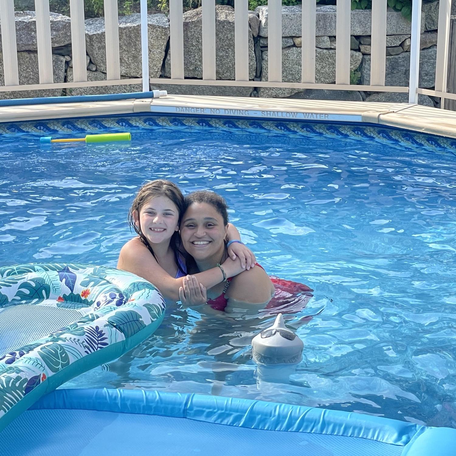 Summer fun with Brie (Jordan's cousin and one of our flower girls!)
