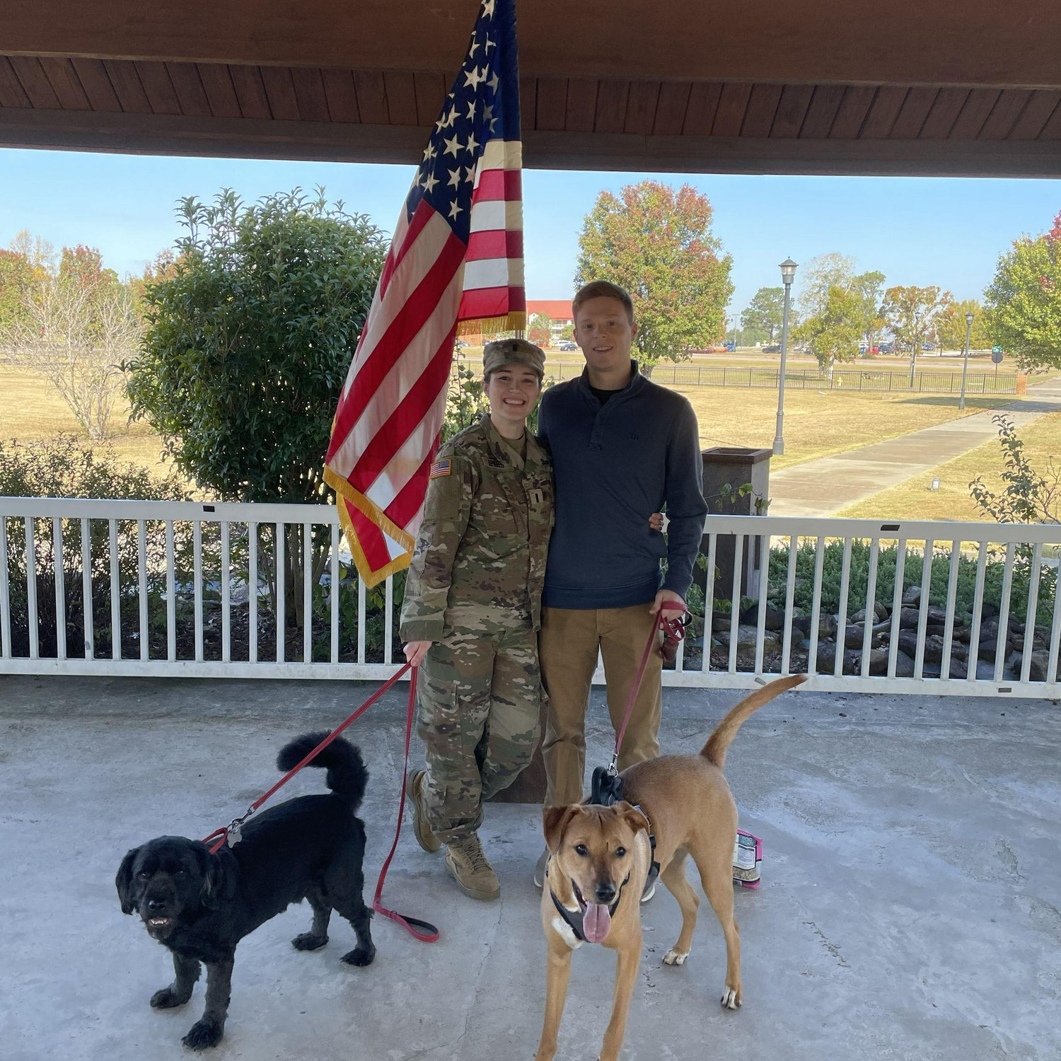 Chloe right after she promoted to 1LT