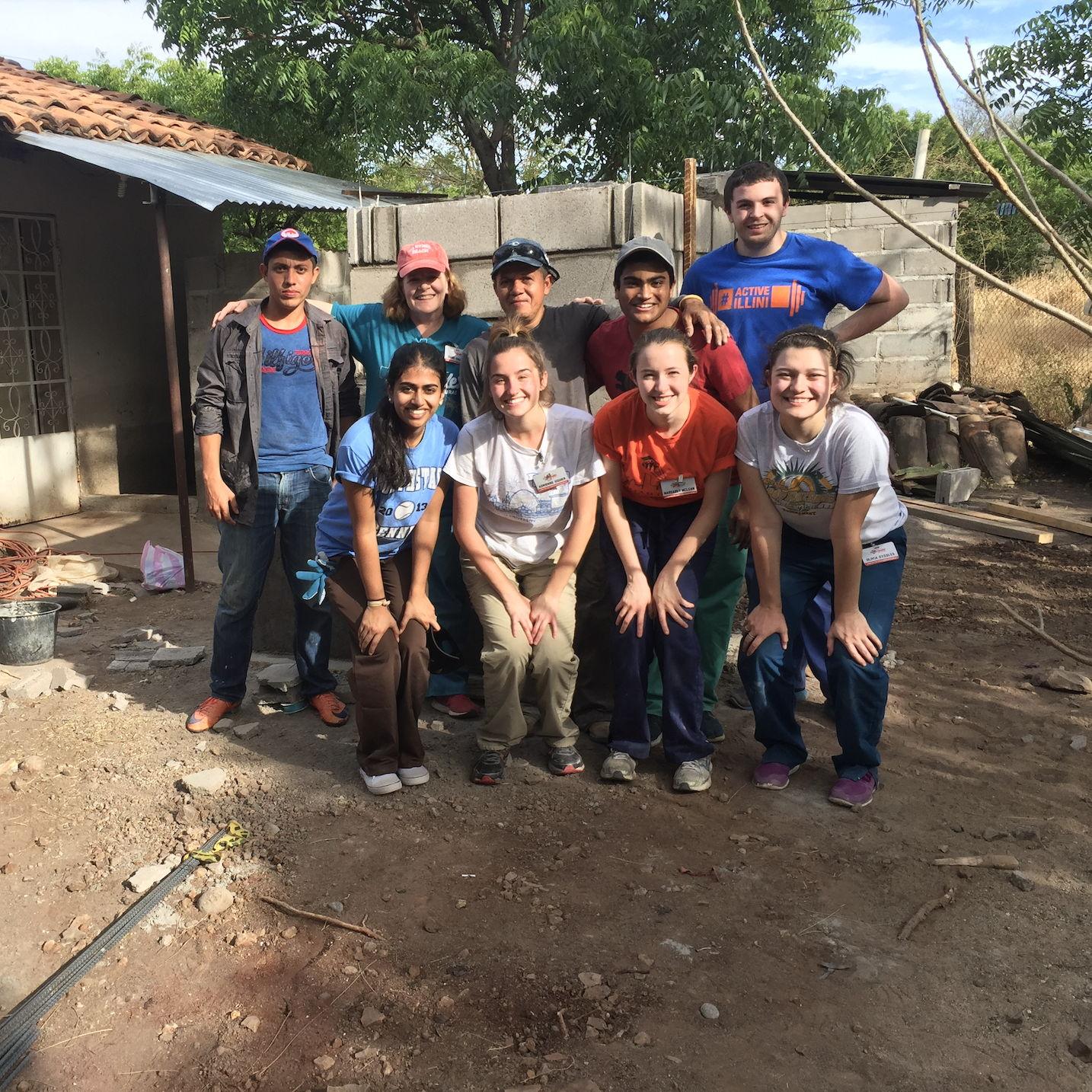 Our second medical brigade in December 2017. Here we were working with locals to build an outdoor bathroom for a community member. Mike's Mom (second from left in the back row) also joined us!