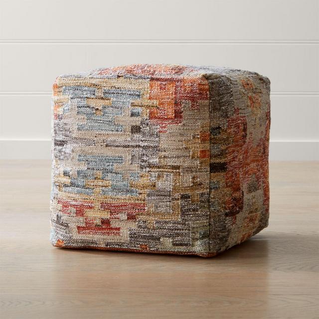 Alvarez 18"x18" Garden Square Pouf