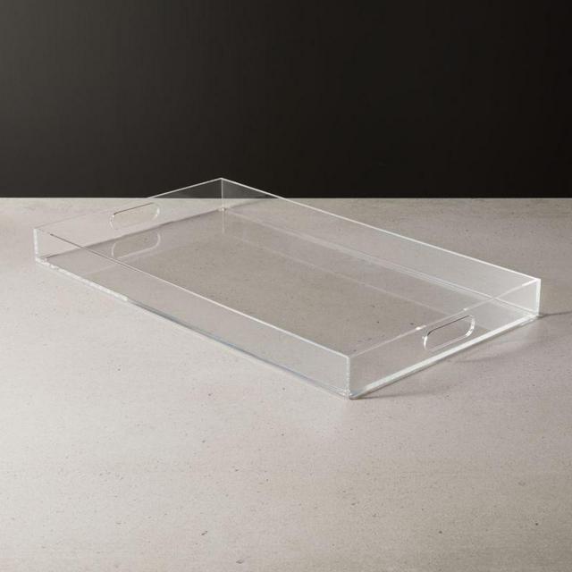 Acrylic Clear Rectangular Tray