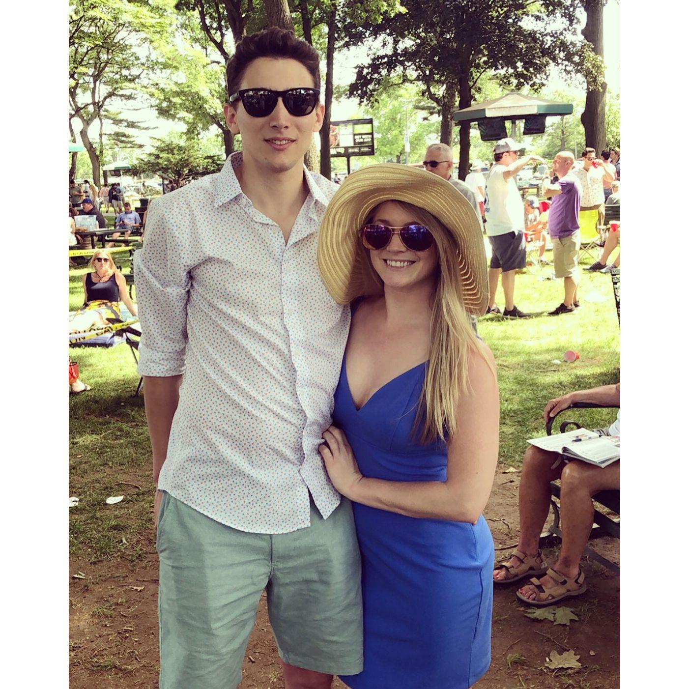 Our first horse race, at the Belmont! June 2019 #SirWinston