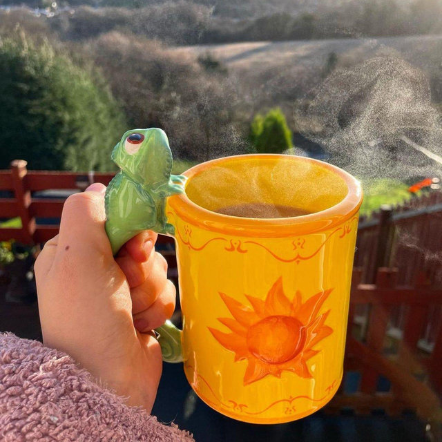 Pascal Handmade Ceramic Mug-Pascal Coffee Mug-Pascal Chameleon-Chameleon Mug-Coffee mug-Handmade Mug-Espresso cup-Unique mug-Book club mugs