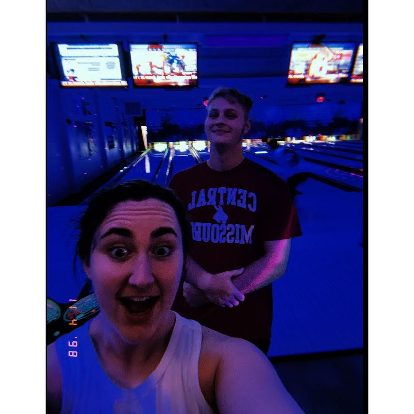 Another form of competition... bowling at the campus bowling alley!