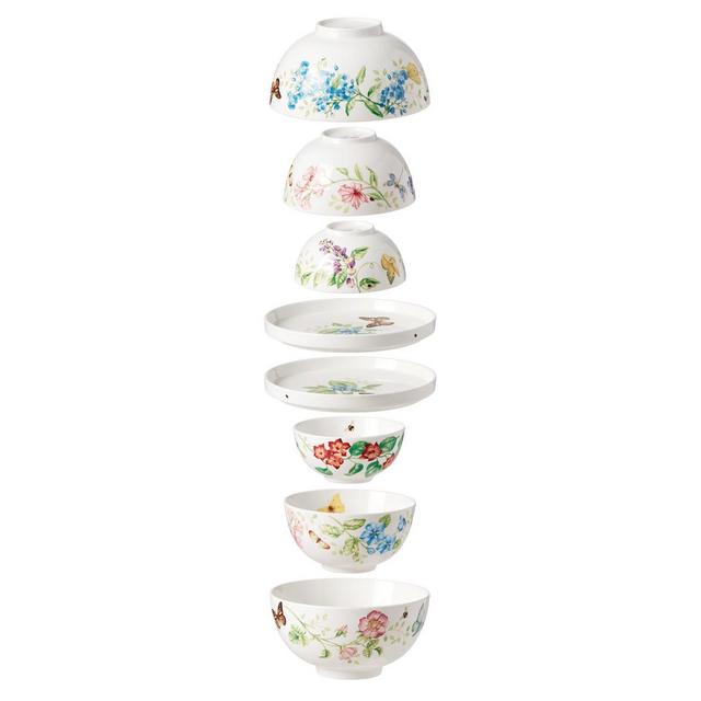 Butterfly Meadow Luna Nesting 8-Piece Dinnerware Set