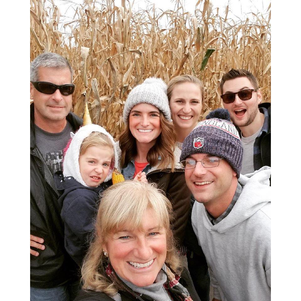 Getting corny at the corn maze! Alyssa's fam
