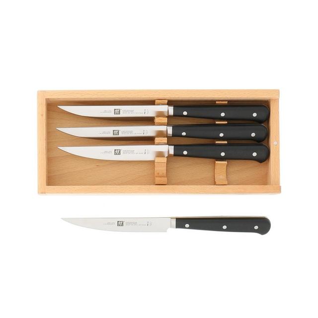 Zwilling J.A. Henckels Porterhouse 4-Pc. Steak Knife Set with Beechwood Box