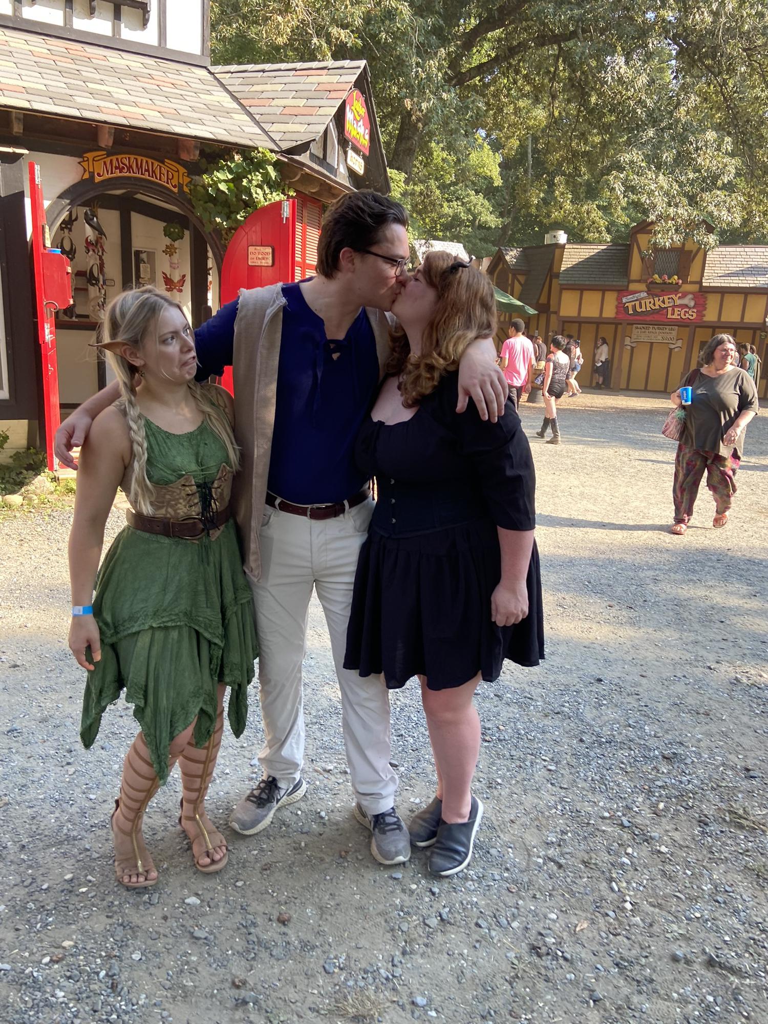 Jackie, Austin and Erin at the Ren fair 2022