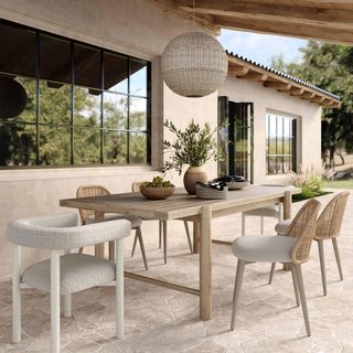Alexa Performance Fabric Outdoor Dining Chair