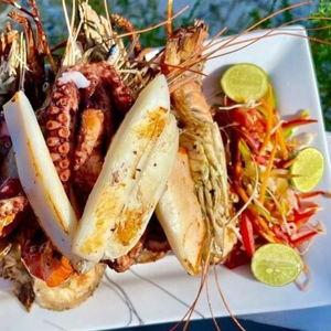 Traditional Seafood Sandbank BBQ in Zanzibar