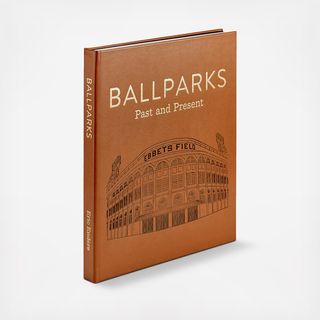 Ballparks Past & Present Leather Bound Book