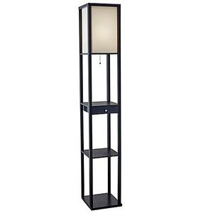 Adesso® Etagere Floor Lamp with Drawer