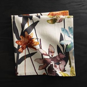 Suki Natural Floral Print Napkin