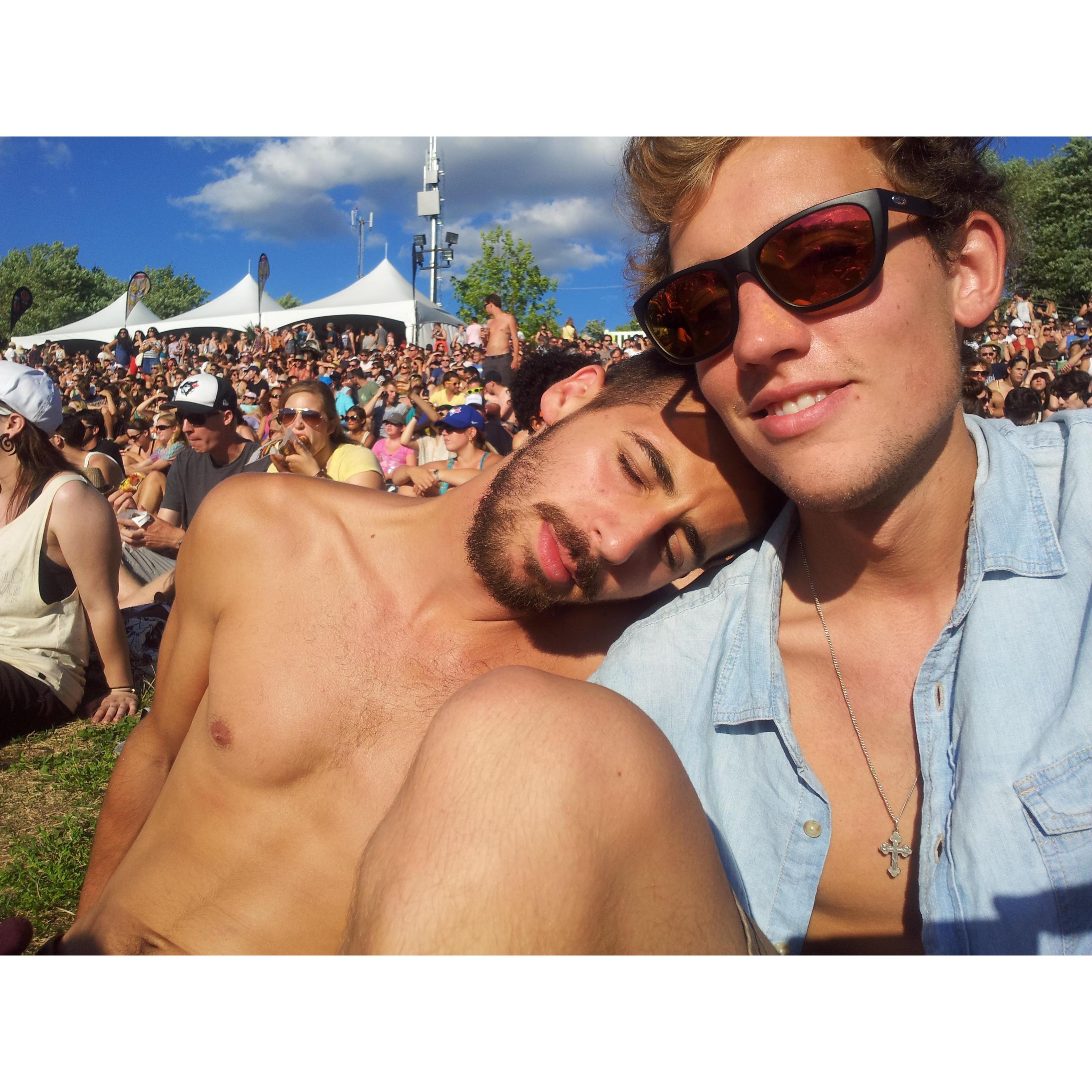 Chris and Andrew at Osheaga 2012
