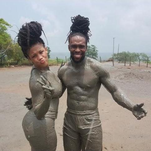 You really can't be cute covered in mud.....