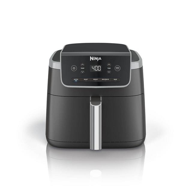 Ninja Air Fryer Pro 5-in-1, 5 QT Capacity, Air Fry, Bake, Roast, Reheat, and Dehydrate, Air Crisp Technology, Nonstick Basket & Crisper Plate, Grey, AF142