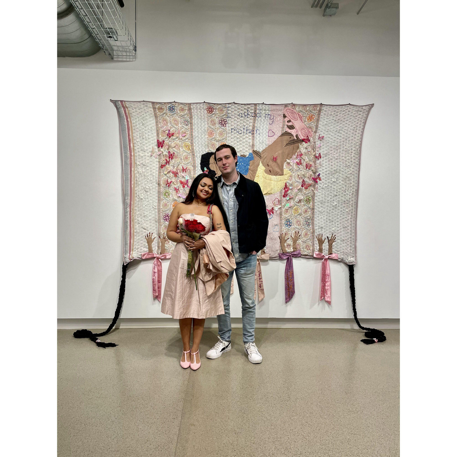 Us at one of Reevah's art shows!
