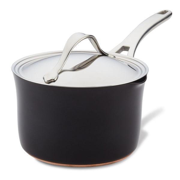 3.5-Quart Straining Saucepan - Onyx