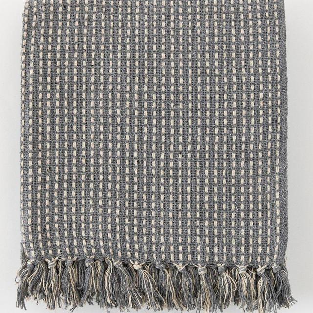 Broken Weave Cotton Throw