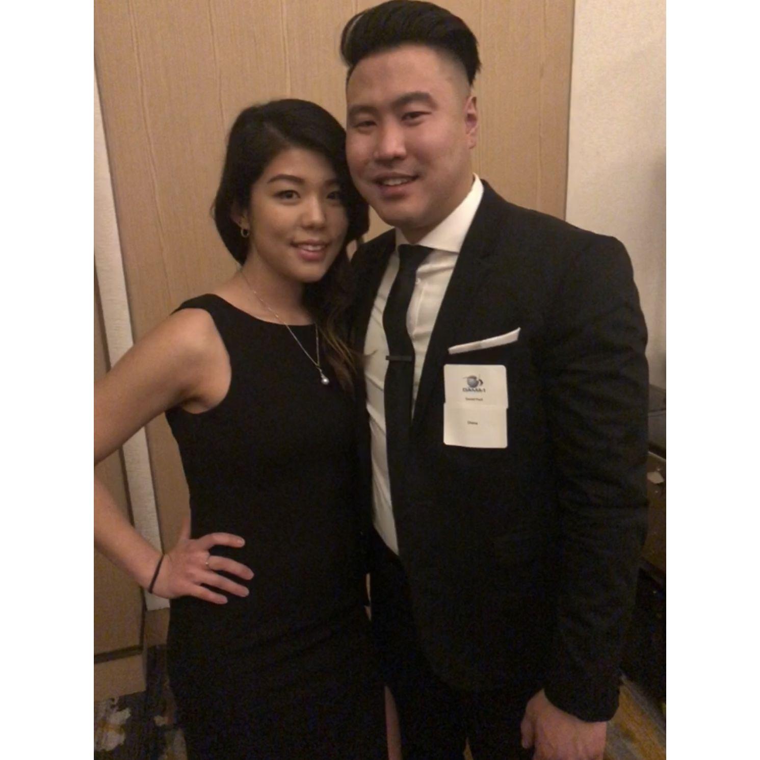 Our first formal night out together in 2018.