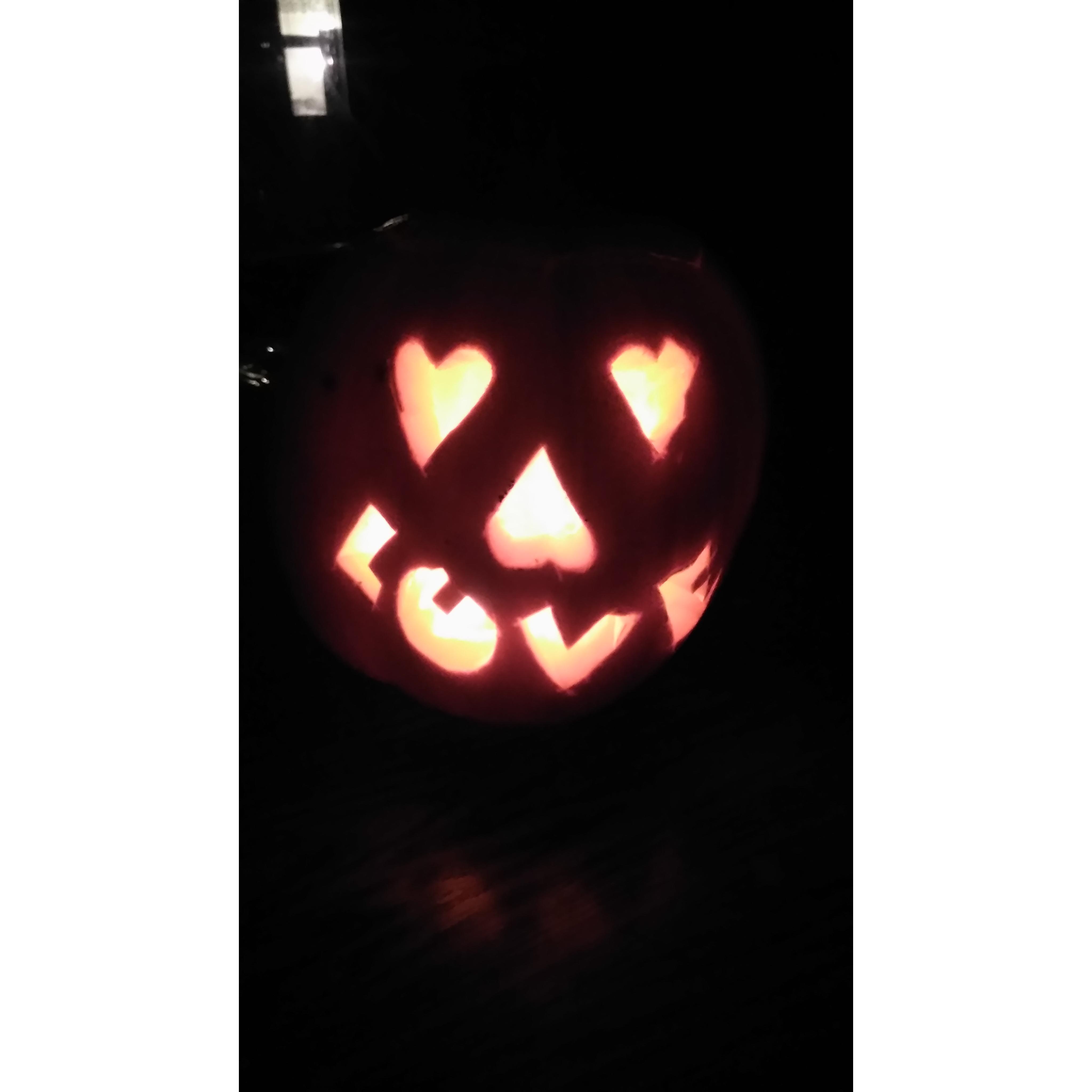 Jeff's pumpkin. Halloween 2018