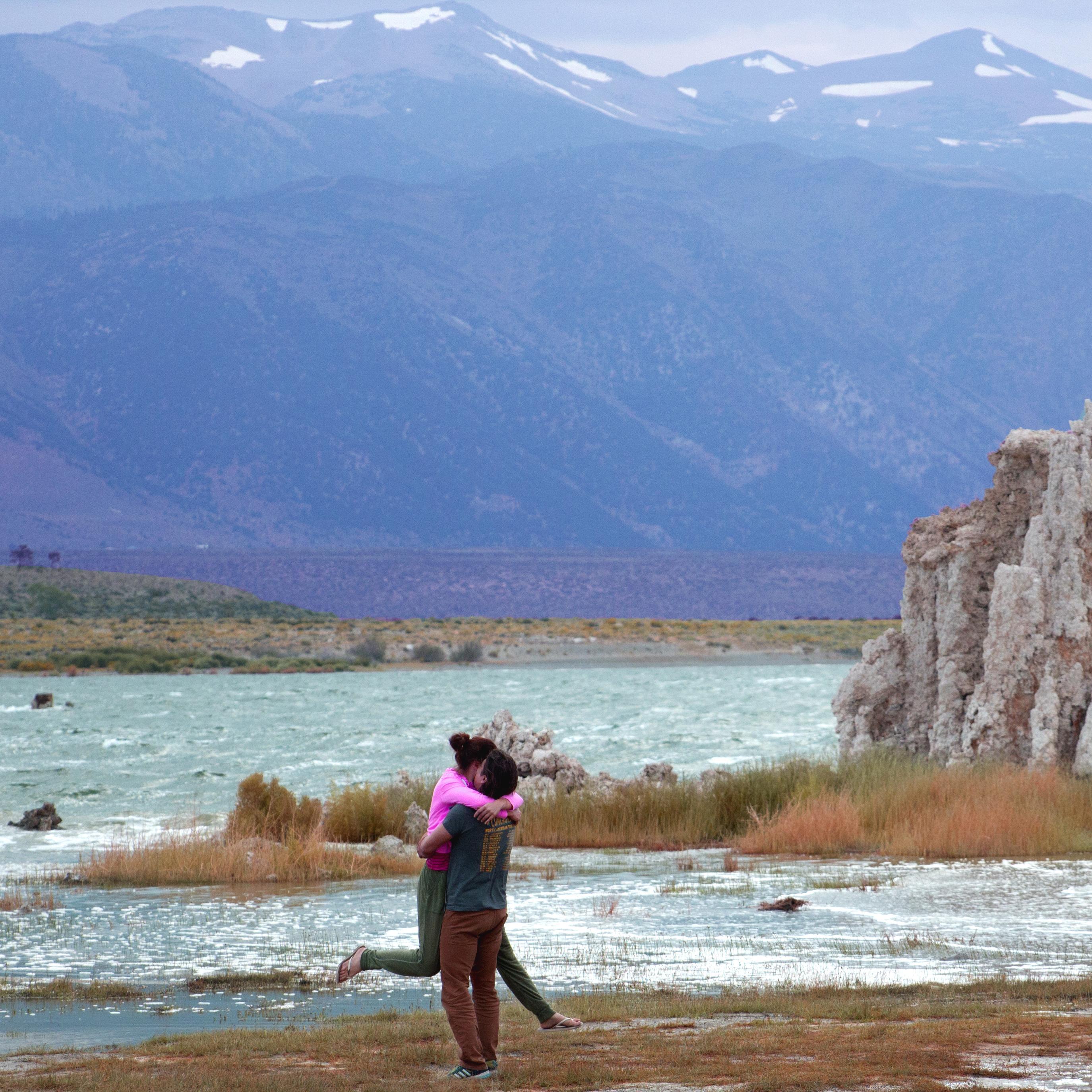 Making it 'stereo' at the Mono Lake in Northern California.
