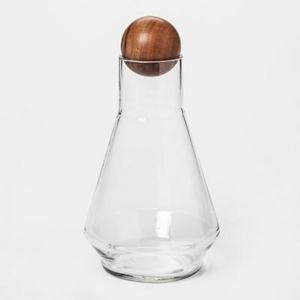 Glass Whiskey Decanter with Wood Stopper 44.3oz - Project 62™