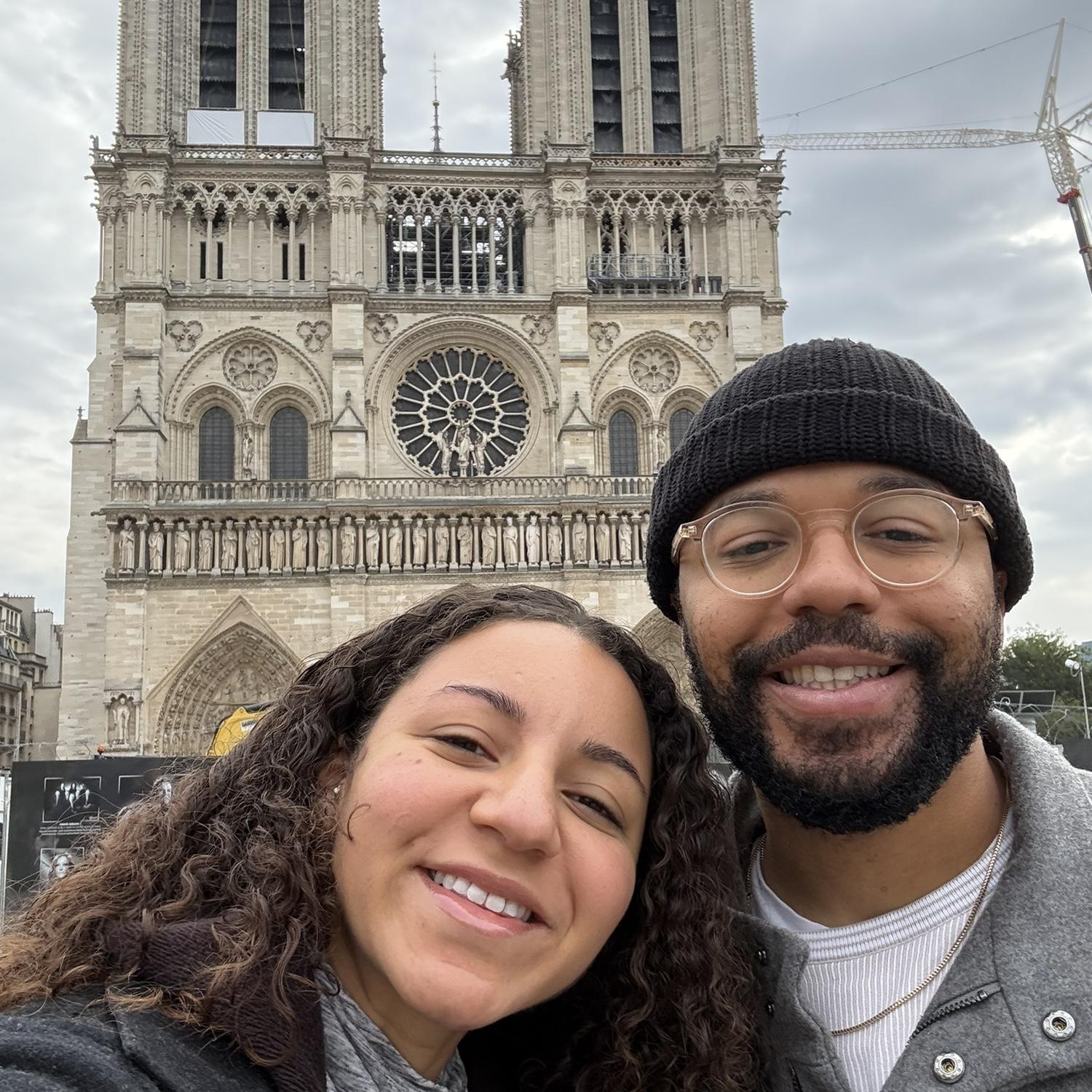 Visiting Notre Dame while in Paris