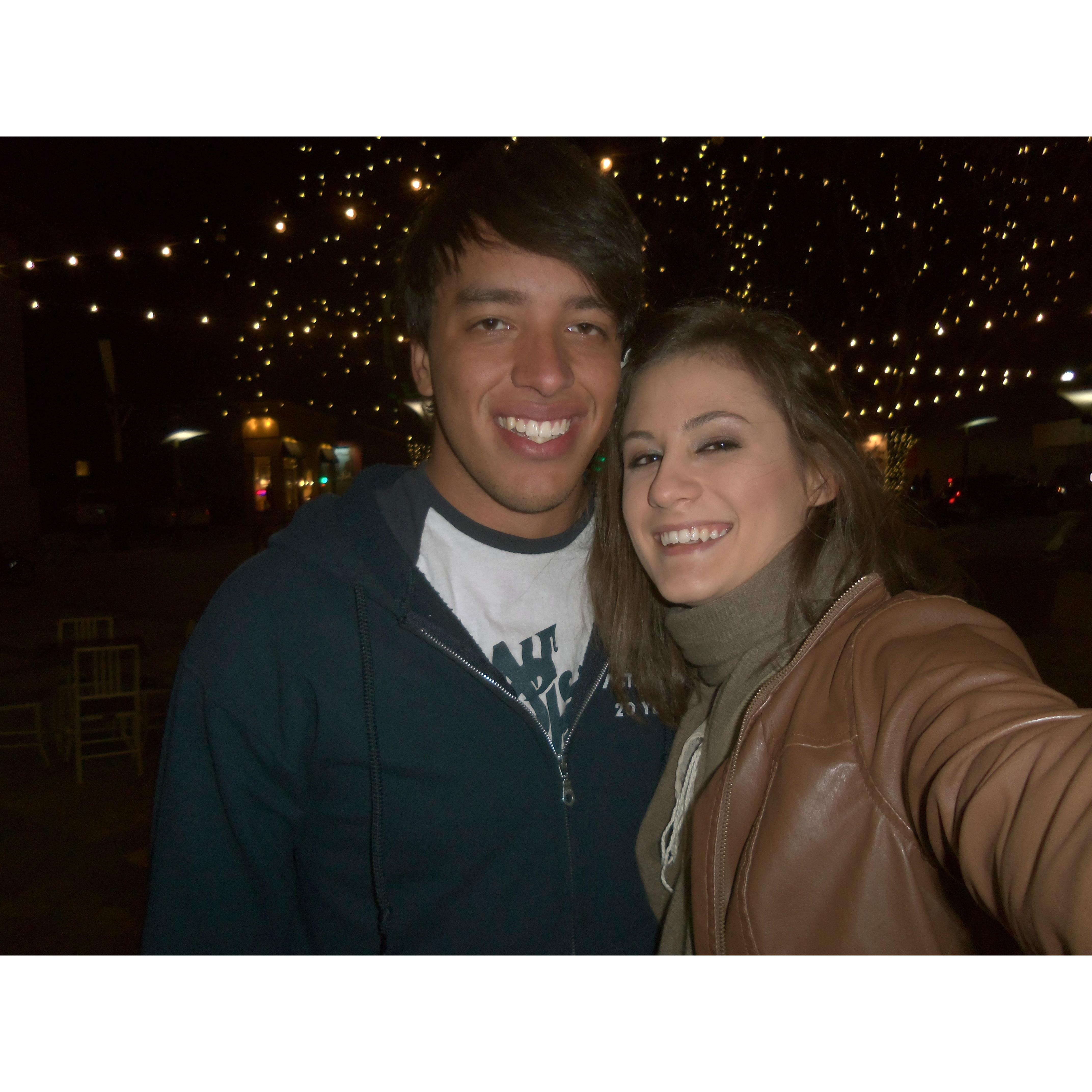 A rare photo from the early days of our relationship. [Old Town Fort Collins]