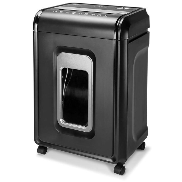 Aurora AU2260XA Heavy Duty Anti-Jam 22-Sheet Crosscut Shredder/60 Min Run Time/ 7-Gallon Pullout Basket and Casters