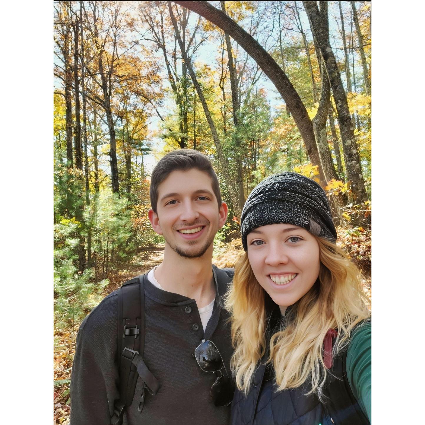 Fall hike in South Carolina