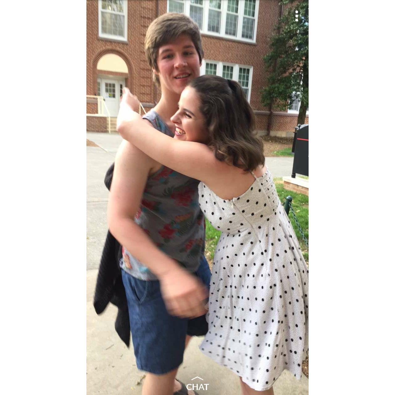 Our first picture together, around 1 month after we started dating