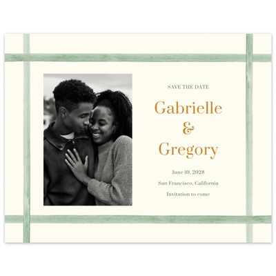 Celadon Green Wedding Digital Save the Date - Harbor Photo