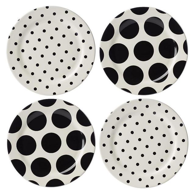 Kate Spade New York Dot Assorted Accent Plates, Set Of 4, 4.40, White