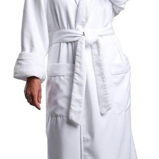 MONARCH Plush Lined Microfiber Spa Robe - Unisex Luxury Hotel Bathrobes Cypress