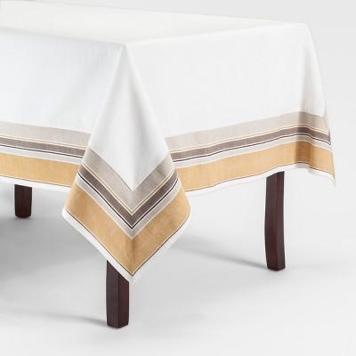 Yellow Border Tablecloth Golden Brass - Threshold™