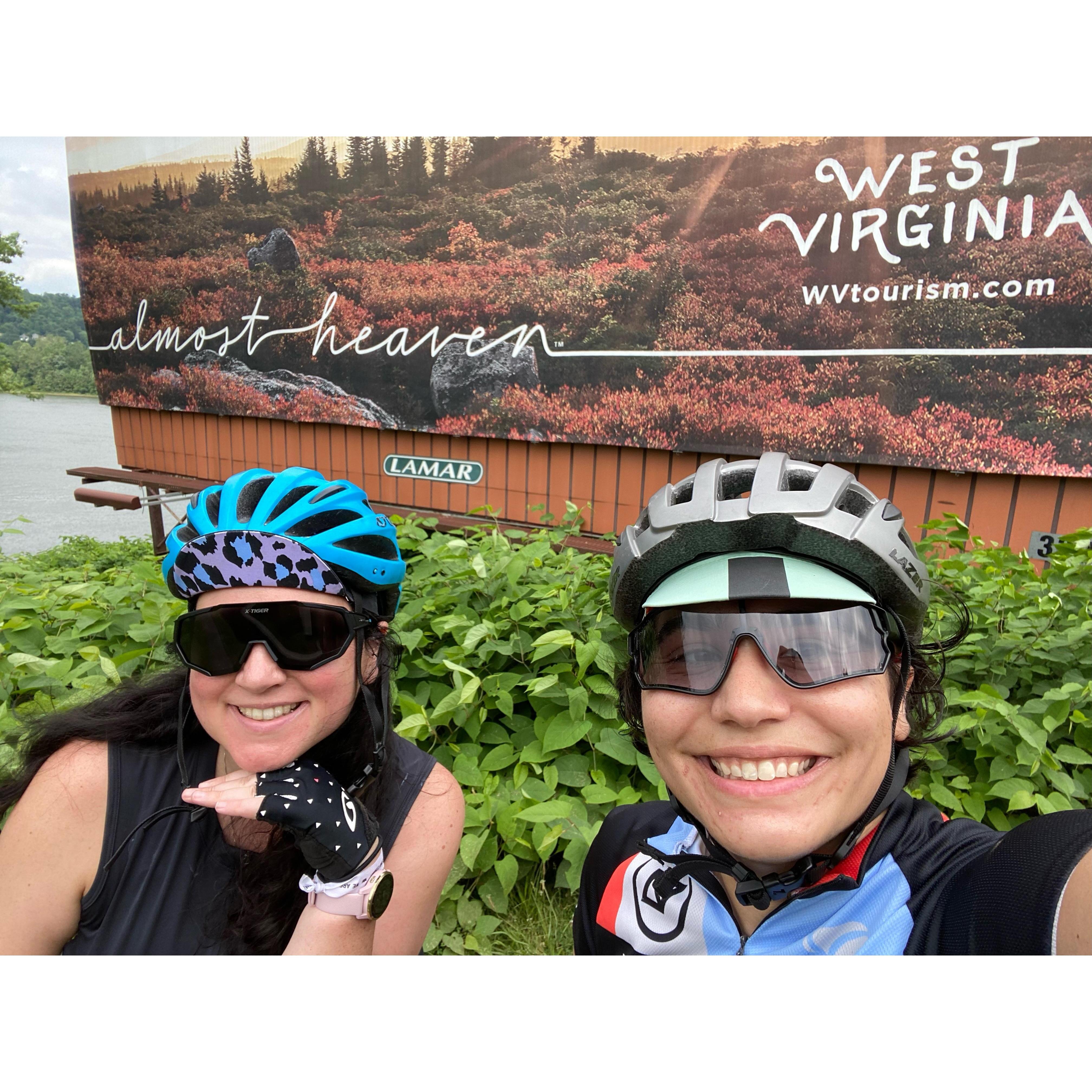 Riding around West Virginia, mountain mama, take me home. Had an incredible afternoon in Wheeling after this.