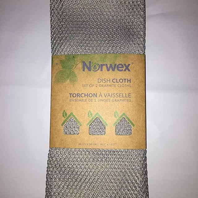 Norwex Netted Dish Cloth - Set of TWO - in Graphite