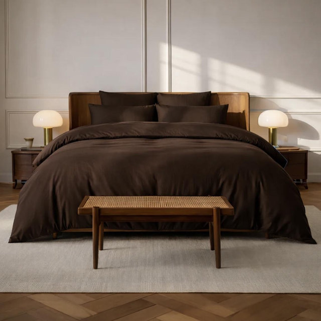 Luxe Organic Bedding Bundle- Espresso King