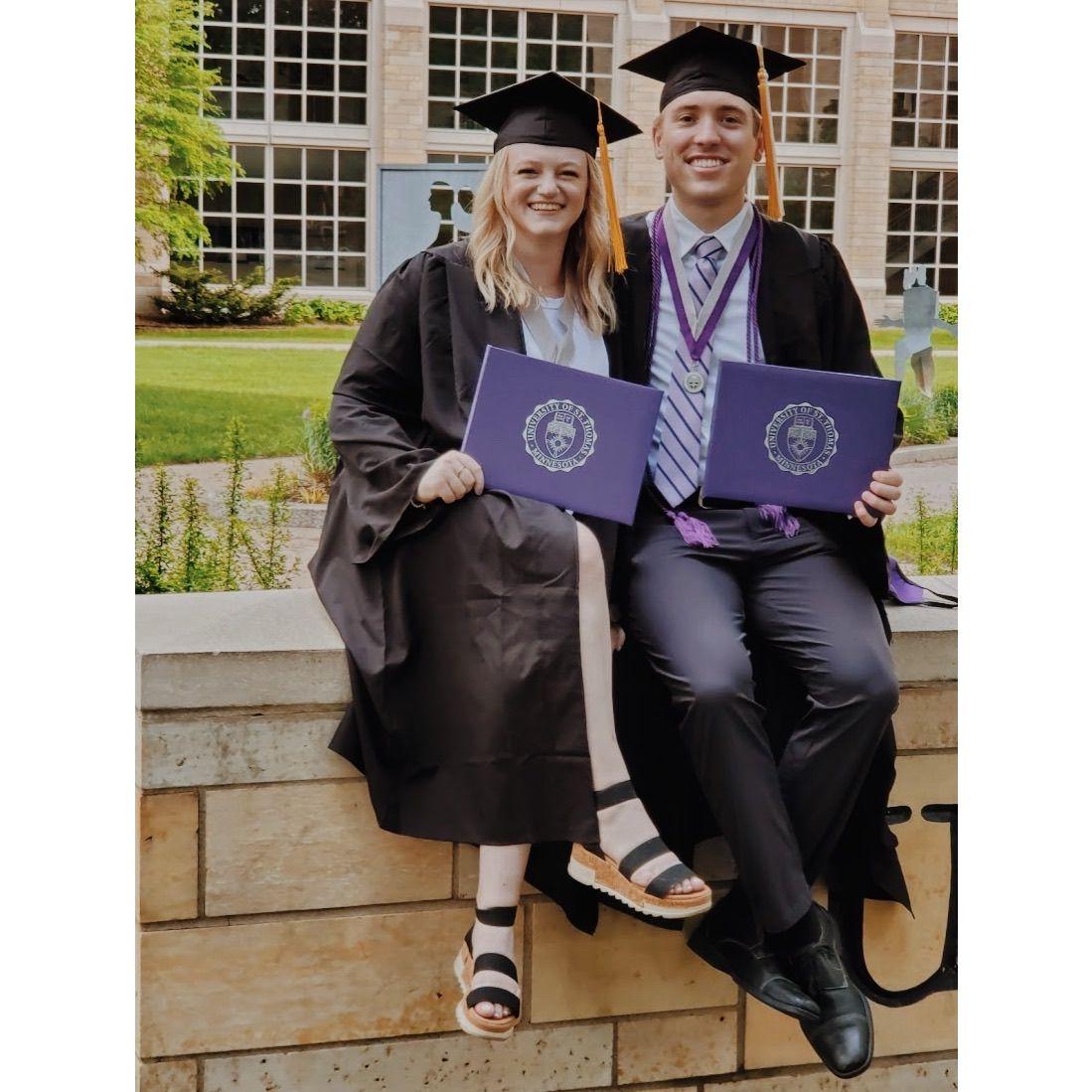 South campus sweathearts graduation from St. Thomas 2021