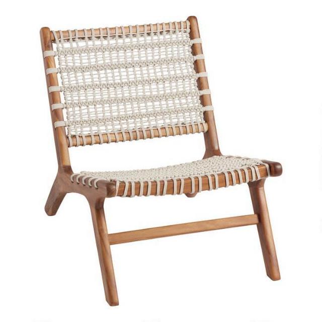 Crochet Woven Girona Outdoor Accent Chair Set of 2