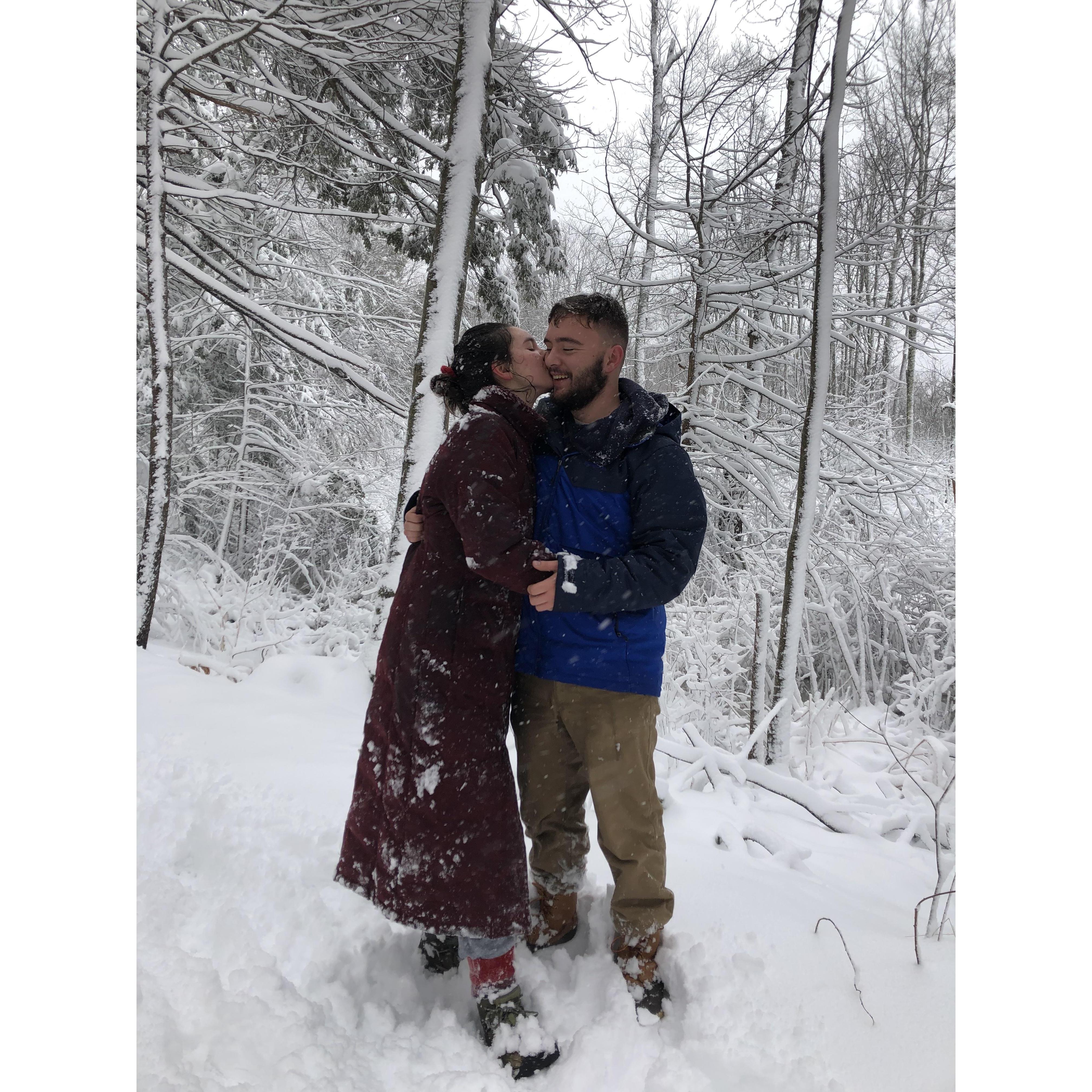 Fun in the snow at Gordon!