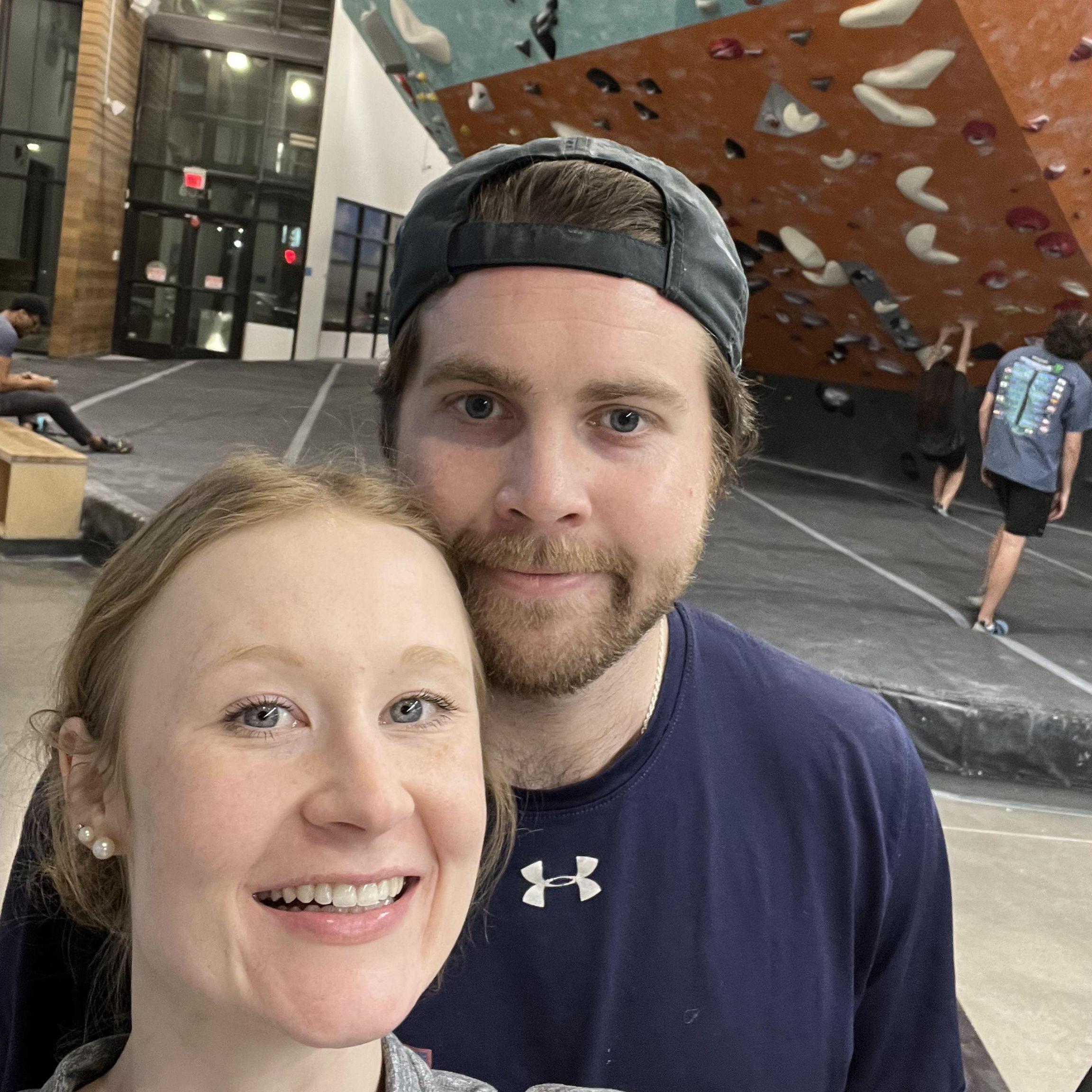 Rock climbing for a creative Valentine's Day date