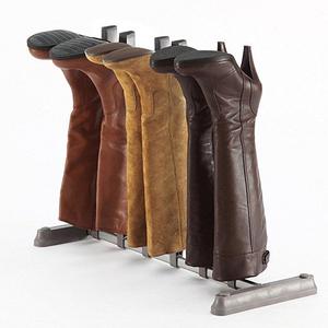 StorageManiac 3-Pair Boot Organizer, Free Standing Boot Rack for Closet/Entryway, Grey