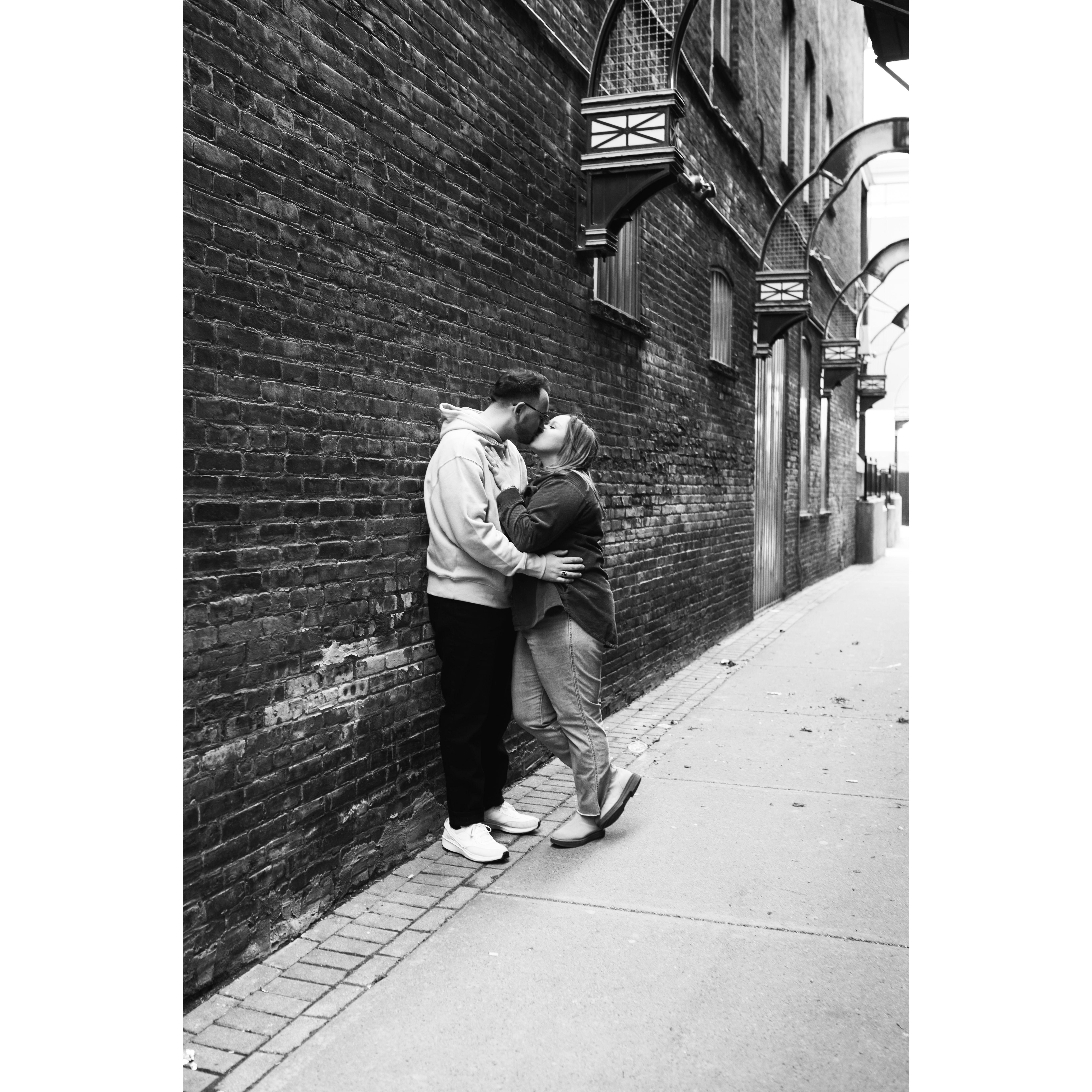 Our first engagement shoot in downtown Schenectady, NY