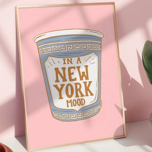 New York Mood Print - 8x10 Print - New York Artwork - Coffee Art