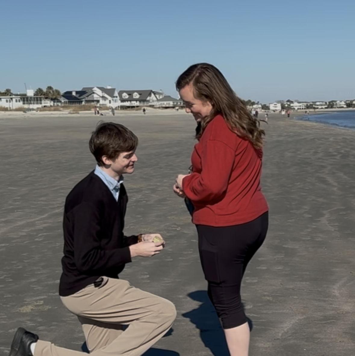 The day Isaac proposed was January 1st!